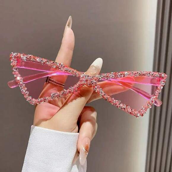 Triangle Crystal Sunglasses Sunglasses For Irregular Hi